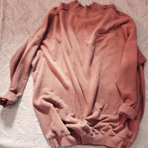 Free People We The Free My So Called Pullover Tunic Sweater Ombre Oversized